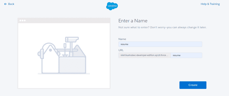 Fig:  Community Name setup