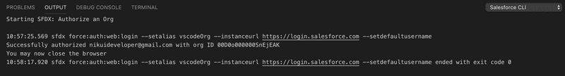fig: Success authorization message fig: Success authorization message