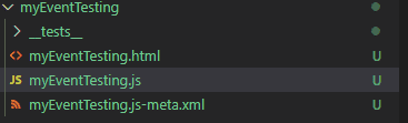 fig: Component with test file package