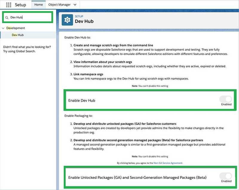 fig: SalesforceEnable Dev Hub in Your Org