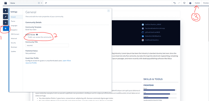 Fig: Resume output on Desktop screeen